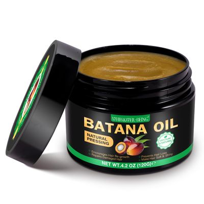 Raw Batana Oil for Hair Growth, Natural Pure Unrefined Organic Batana Oil, Prevent Hair Loss, Eliminates Split Ends for Men Women 4.2 OZ 2Pack