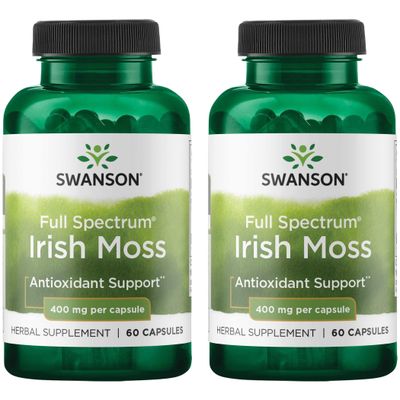 Swanson Full Spectrum Irish Moss 400 Milligrams 60 Capsules