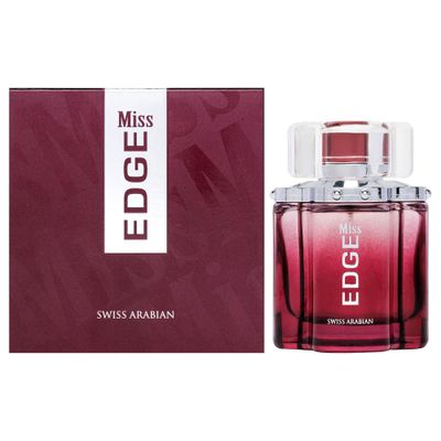 Swiss Arabian Miss EDGE - Luxury Products From Dubai - Long Lasting, Addictive Personal EDP Spray Fragrance - Seductive Signature Aroma - 3.4 Oz