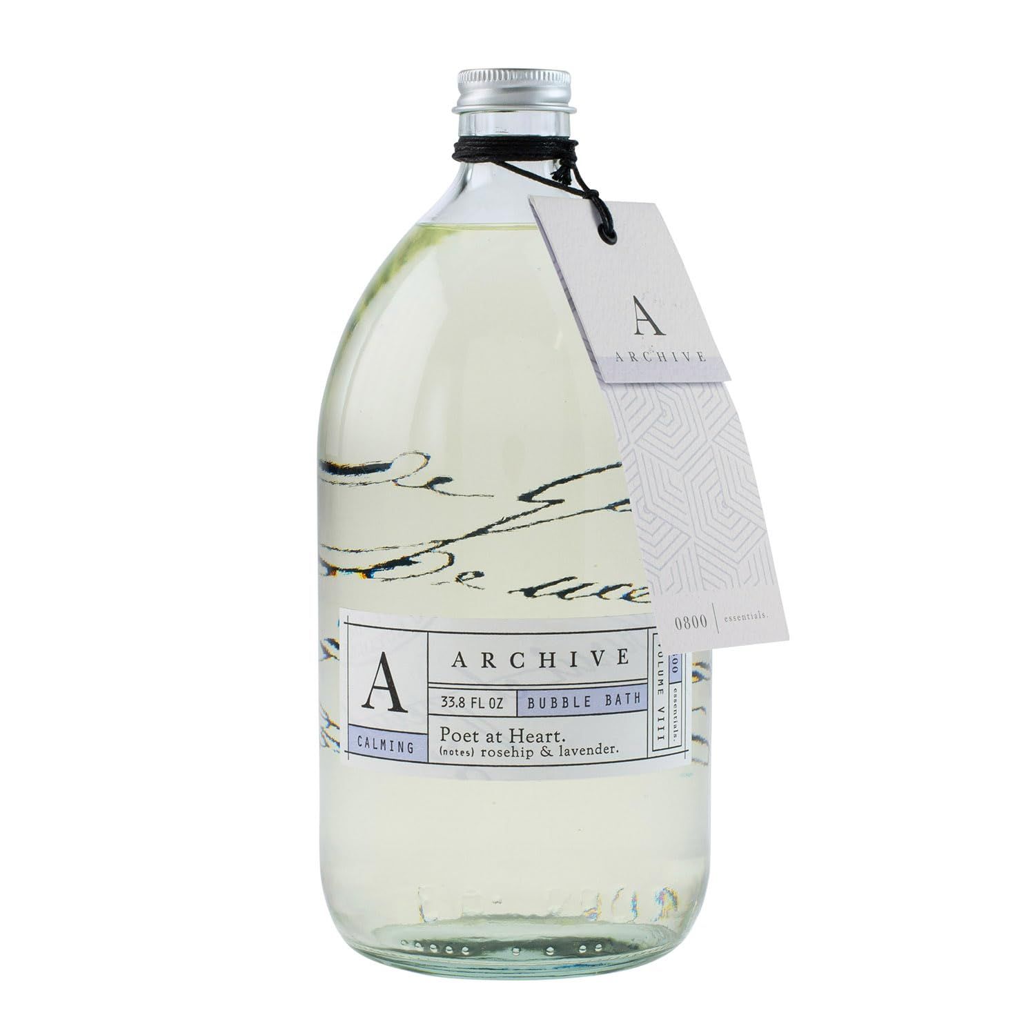 Archive Journey Within Bubble Bath for Adults, 33.8 fl. oz. - Lavender Earthy Rosehip Fragrance - Blend of Natural Oils, Refine Bath Bubbles for Women or Men, Adult Bubble Bath