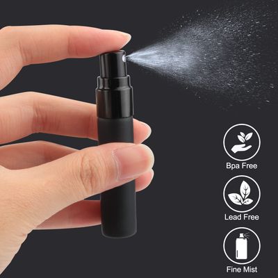 Wresty 10 Pcs Blask Glass Spray Bottle 5ml Perfume Atomizer Refillable Travel Fine Mist Spray Bottle Liquid Fragrance Sample Atomizer Spray Bottles