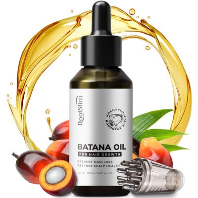 RootStim Batana Oil for Hair Growth 100 Pure Organic Raw Batana Oil from Honduras by Dr. Sebi - Hair Growth and Thickness for Women and Men - 100 ML
