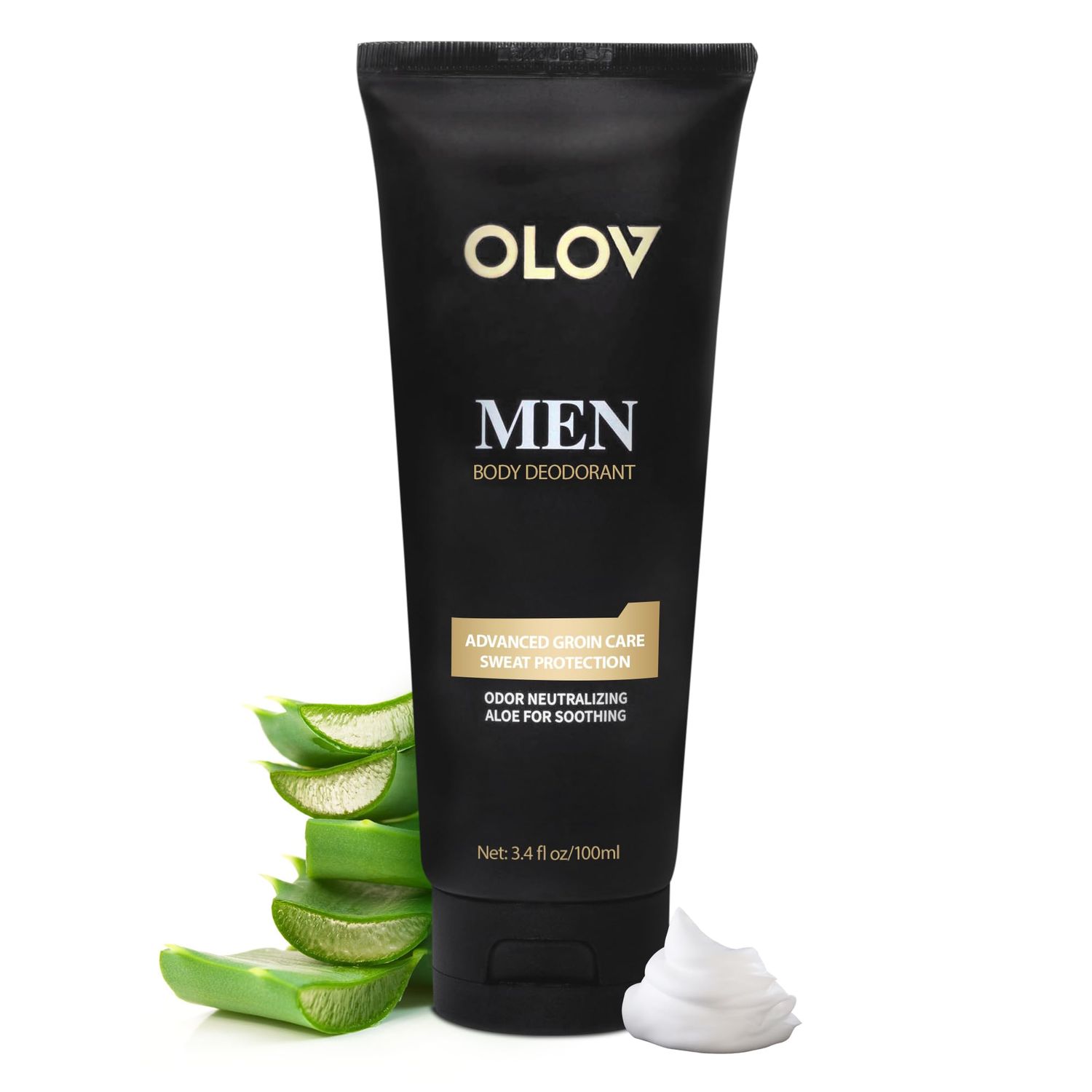 OLOV Deodorant for Men UltraPremium Aluminum-Free Antiperspirant, Clear Formula, Sweat Odor Protection, Soft Comfortable Fragrance 3.4fl oz