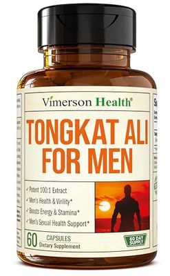 Tongkat Ali for Men Premium Potent Testosterone Supplement for Men with Longjack Tongkat Ali Powder - Male Enhancing Supplement for Workout. Testosterone Support Muscle Builder. 60 Capsules