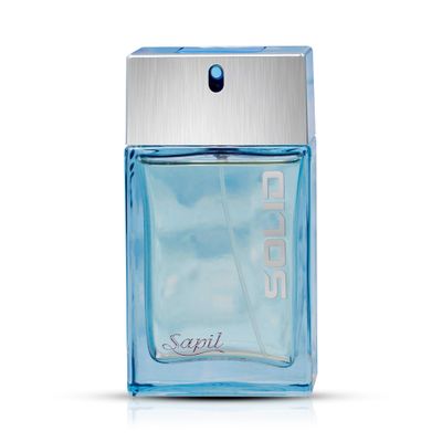 Sapil Solid Eau de Parfum for Men - Long-Lasting Dubai Perfume - Citrus, Woody, Musky Warm Spicy Scent with Fresh Powdery Notes - 3.4 Oz (100ml) - Premium Arabic Cologne for Daily Evening Wear