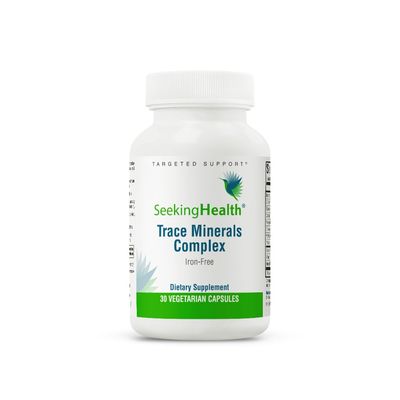 Seeking Health Trace Minerals Complex, 10 Essential Trace Minerals Supplement, Iodine, Zinc, Copper, Selenium, Manganese, Potassium, Horsetail Extract, Immune Support, Vegetarian (30 Capsules)