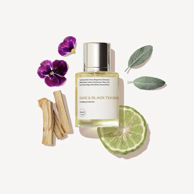 Dossier - SAGE BLACK TEA RENEW - Eau de Parfum - Perfume Luxury - Paraben-Free - Vegan - For Men Women - Fragrance 1.7 Fl oz (Spray 50ml)