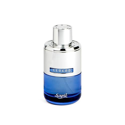 Sapil Legend Eau de Parfum for Men - Long-Lasting Dubai Cologne - Spicy, Woody, Fresh Aromatic Scent with Citrus Warm Spices - 3.4 Oz (100ml) - Sophisticated Fragrance for Daily Evening Wear