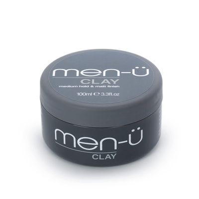 men-u CLAY styling 100ml, mens hair products - For matt choppy styles. SIGNATURE MELON FRAGRANCE - Mens hair wax, medium hold matt finish 100ml
