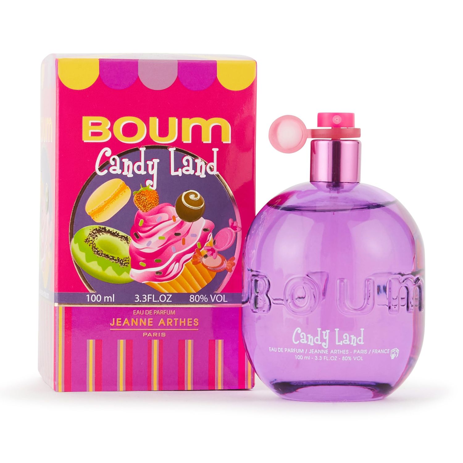 Jeanne Arthes - Boum Candy Land Eau De Parfum - Spray Perfume for Women - Floral Scent - Notes of Milk, Black Currant, and Mandarin Orange - Made in France - 3.38 fl.oz