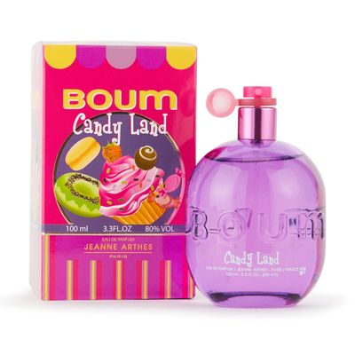 Jeanne Arthes - Boum Candy Land Eau De Parfum - Spray Perfume for Women - Floral Scent - Notes of Milk, Black Currant, and Mandarin Orange - Made in France - 3.38 fl.oz