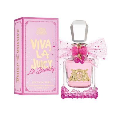 Juicy Couture Viva La Juicy Le Bubbly Eau De Parfum, Luxury Women&#39;s Perfume with Notes of Champagne Inspired Pink Berries, Gardenia, Jasmine Amber - Fruity Sweet, EDP Spray, 1.7 Fl Oz