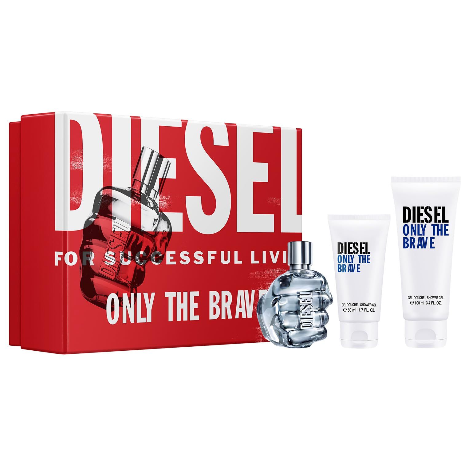 Diesel Only The Brave Gift Set for Men, 2.5 fl. oz.