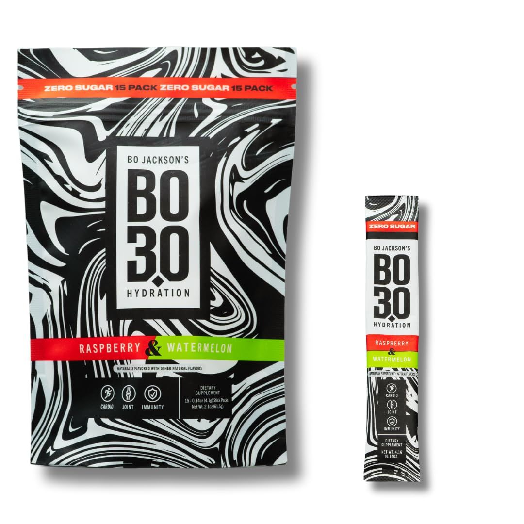 BO3.0 Sugar Free Electrolyte Powder Packets Joint Support Supplement with Sugar-Free Electrolytes for Hydration Electrolytes Powder for Keto (Raspberry Watermelon)