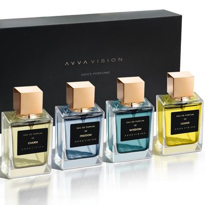 AVVA VISION Men's Perfume Set Gift For Him Premium Fragrances Cologne Collection for Men Boyfriend Husband Father Ideal Gift Choice, Scents of 4 x 1 fl.oz