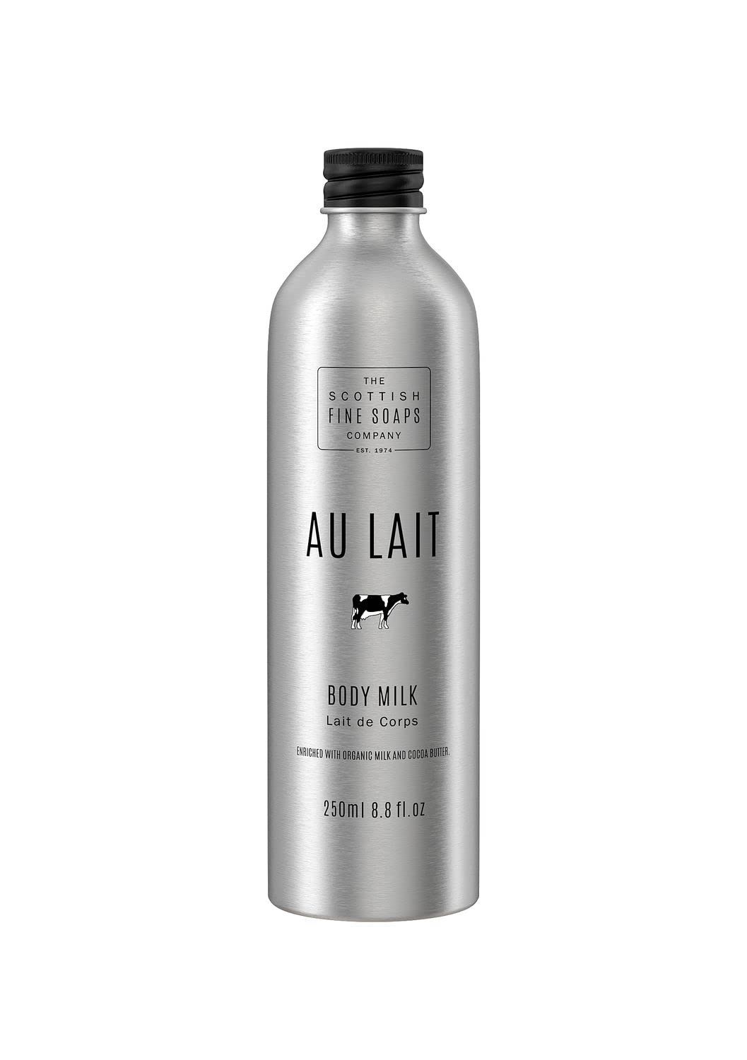 Scottish Fine Soaps Au Lait Body Milk 250ml Aluminium Bottle