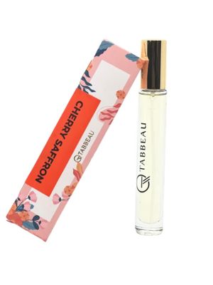 TABBEAU CHERRY SAFFRON Eau De Parfum Handmade Fragrance Unisex for Women and MenClean Natural IngredientsVegan based with notes of Pure Saffron Cherry(TRAVEL SIZE 10 ML0.33 OZ)