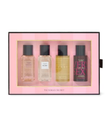 Victoria&#39;s Secret Fine Fragrance Mini Mist Gift Set, 4 Piece, Assorted Scents