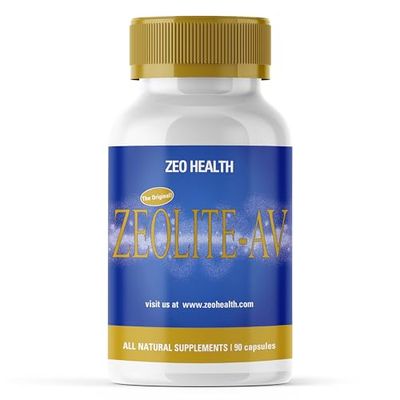 ZEOLITE-AV Capsules Potent Immune System Booster with Humic Acid Restore Trace Minerals, Replenish Electrolytes, Remove Toxins Promotes Energy, Restful Sleep, Alleviates Brain Fog (90 Count)