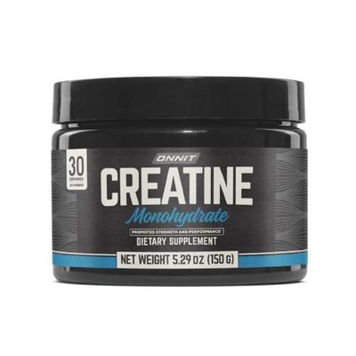 ONNIT Creatine Monohydrate Powder, Creatine Powder Supplement That Promotes Strength and Power, 30 Servings per Tub, 5.29 oz