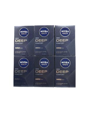 Nivea Men Deep Comforting Post Shave Lotion 3.3 Ounce (100ml) (6 Pack)