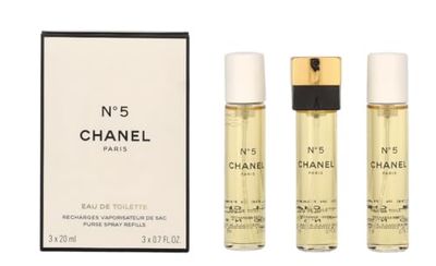CHANEL - No.5 Eau De Toilette Purse Spray Refills 3x20ml0.7oz