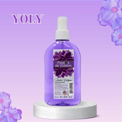 YOLY Petalos de Violetas, Traditional Violet Cologne, Long Lasting, For Babies and Adults (8 Fl OzPack of 1)
