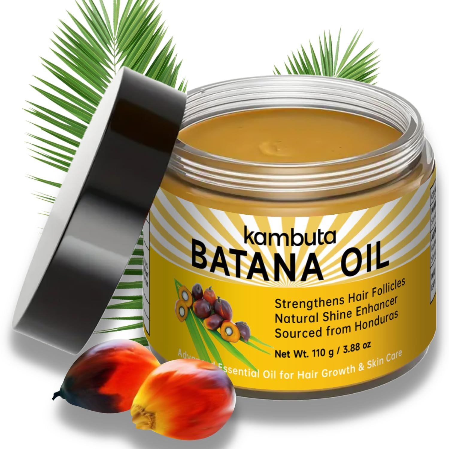 Batana Oil Organic for Hair Growth Natural Batana Oils from Honduras Hair Treatment for Hair Loss - Hair Regrowth Moisturizer Masks Growth and Thickness Cold Pressed Batana Oils for Women Men (1pcs)