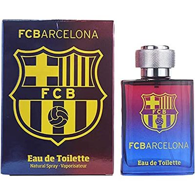 Air-Val International Eau de Toilette Spray for Men, FC Barcelona, 3.4 Ounce