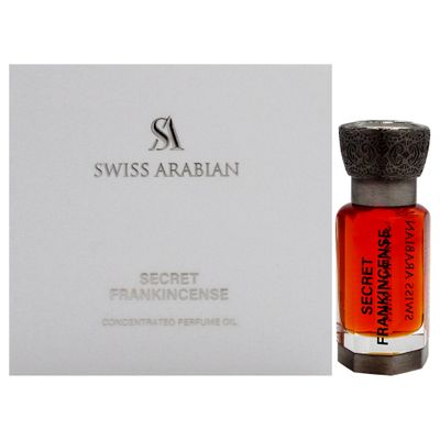 Swiss Arabian Secret Frankincense - Luxurious Concentrated Perfume Oil - Long Lasting Artisan Perfume with Notes of Rose, Violet, and Oud - 0.4 oz