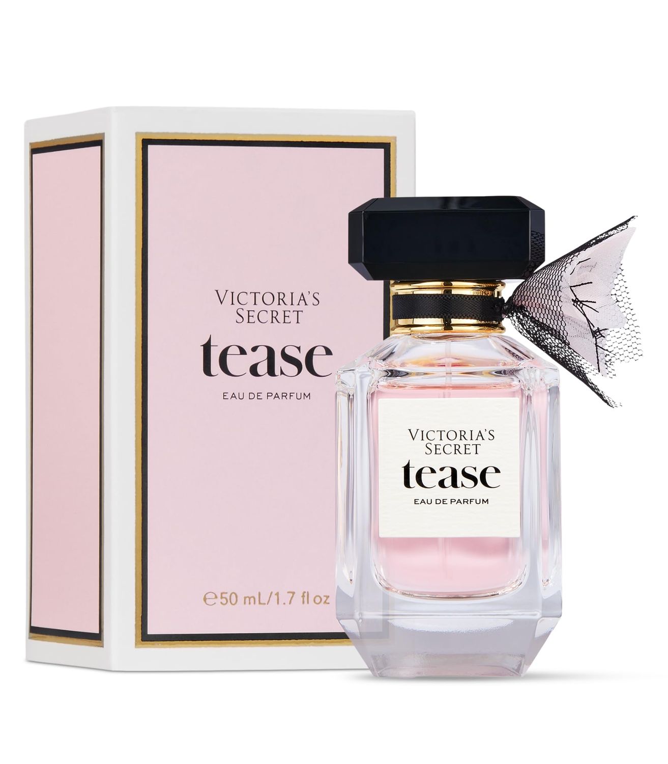 Victoria&#39;s Secret Tease Eau de Parfum, Notes of White Gardenia, Anjou Pear Black Vanilla, Perfumes for Women (1.7 oz)