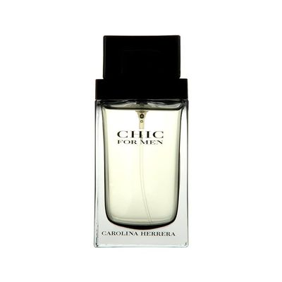 Carolina Herrera Chic Fragrance For Men - Leathery Wood And Adventure - Begins With The Warmth Of Wood And Smooth Touch Of Leather - Hint Of Saffron - Touch Of Cashmere Wood - Edt Spray - 3.4 Oz