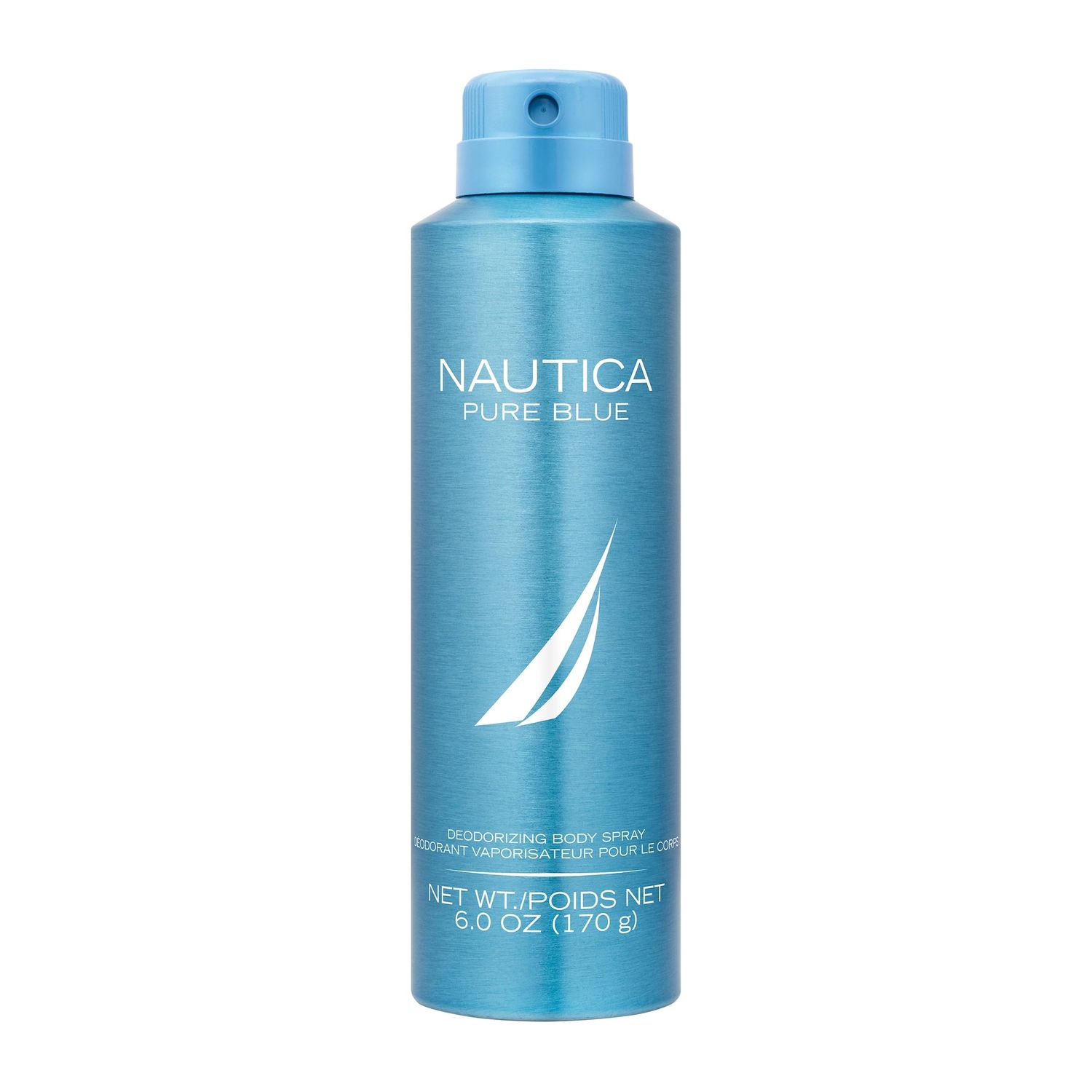 Nautica Pure Blue Deo Body Spray 6 fl oz (Pack of 1), Notes of Eucalyptus, Leather, and Vanilla, Men&#39;s Fragrance, Long Lasting, Everyday Fragrance