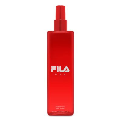 FILA RED for Men - Classic, Intense, Long Lasting Men&#39;s Fragrance For Day And Night Wear - Notes Of Bergamot, Lemon, Lime, Jasmin, And Sandalwood - Streamlined, Portable Bottle Design - 8.4 Oz