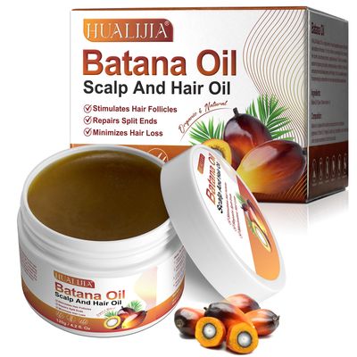NIFEISHI Raw Batana Oil for Hair Growth, Dr Sebi Pure Natural Batana Oil Organic from Honduras for Thicker Stronger Hair, Prevent Hair Loss, 120g4.2 fl.oz, Beige
