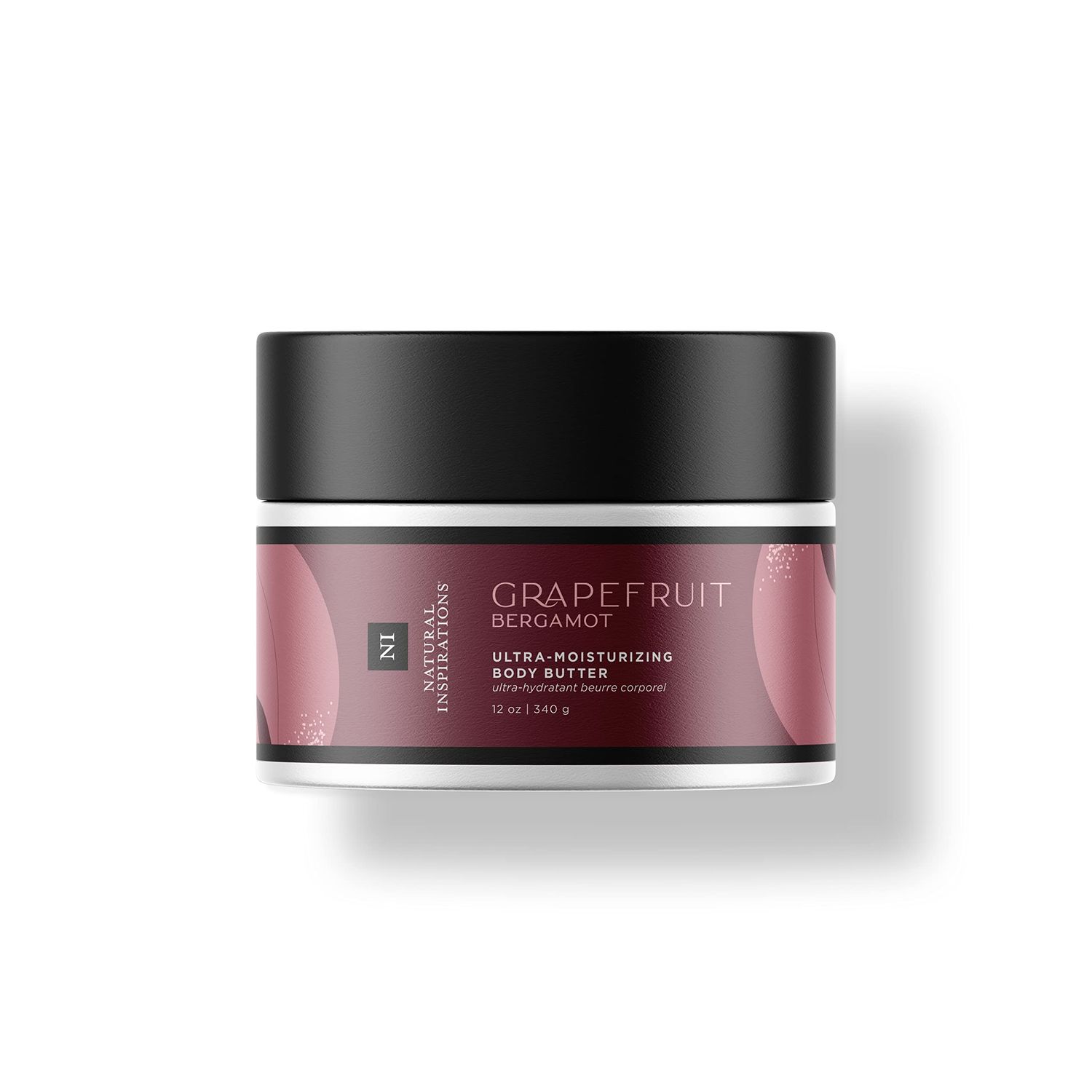 Natural Inspirations Grapefruit Bergamot Ultra-Moisturizing Body Butter 12oz
