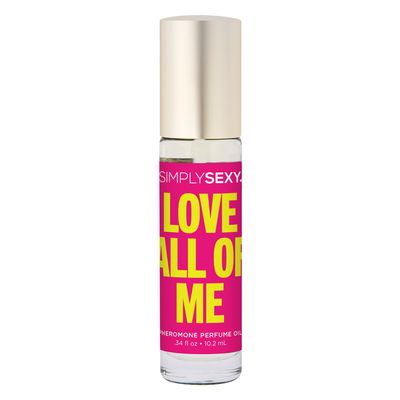 SIMPLY SEXY Love All Of Me Roll-On Pheromone - Women's Body Fragrance Cologne - Essential Oil Perfume - 0.34 floz, 10.2ml