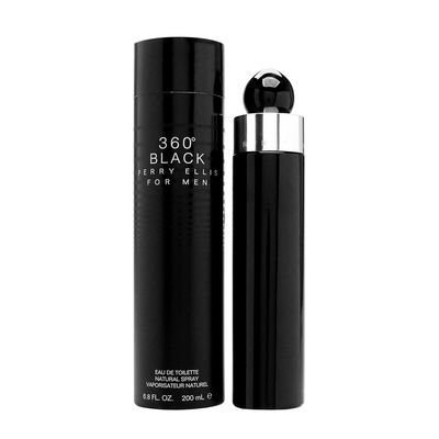 PERRY ELLIS 360 Black for Men Eau De Toilette Spray, 6.8 Ounce