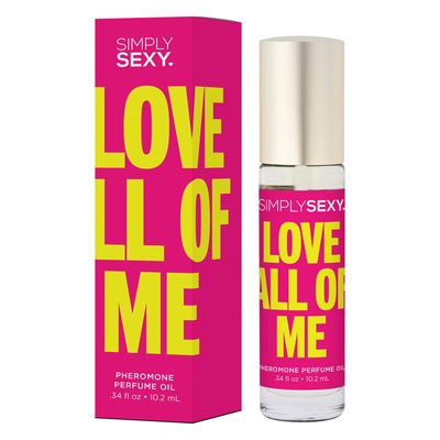 SIMPLY SEXY Love All Of Me Roll-On Pheromone - Women&#39;s Body Fragrance Cologne - Essential Oil Perfume - 0.34 floz, 10.2ml