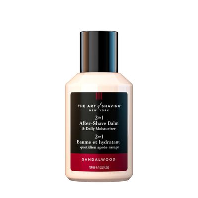 The Art of Shaving After-Shave Balm for Men - Face Moisturizer, Clinically Tested for Sensitive Skin, Sandalwood, 3.3 Fl Oz (Pack of 1)