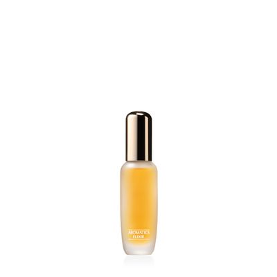 Clinique Aromatics Elixir Eau de Parfum Spray Notes of Bulgarian Rose, Ylang Ylang, Patchouli, Jasmine Vetiver, 0.34 Fl Oz