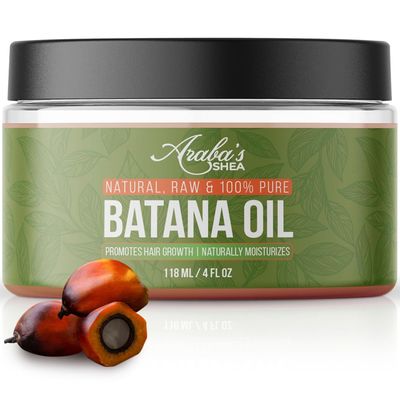 Araba&#39;s Shea Raw Batana Oil for Hair Growth - 100 Pure, Organic Batana Hair Oil from Honduras for Healthier Natural Hair - for Men Women (4 oz)