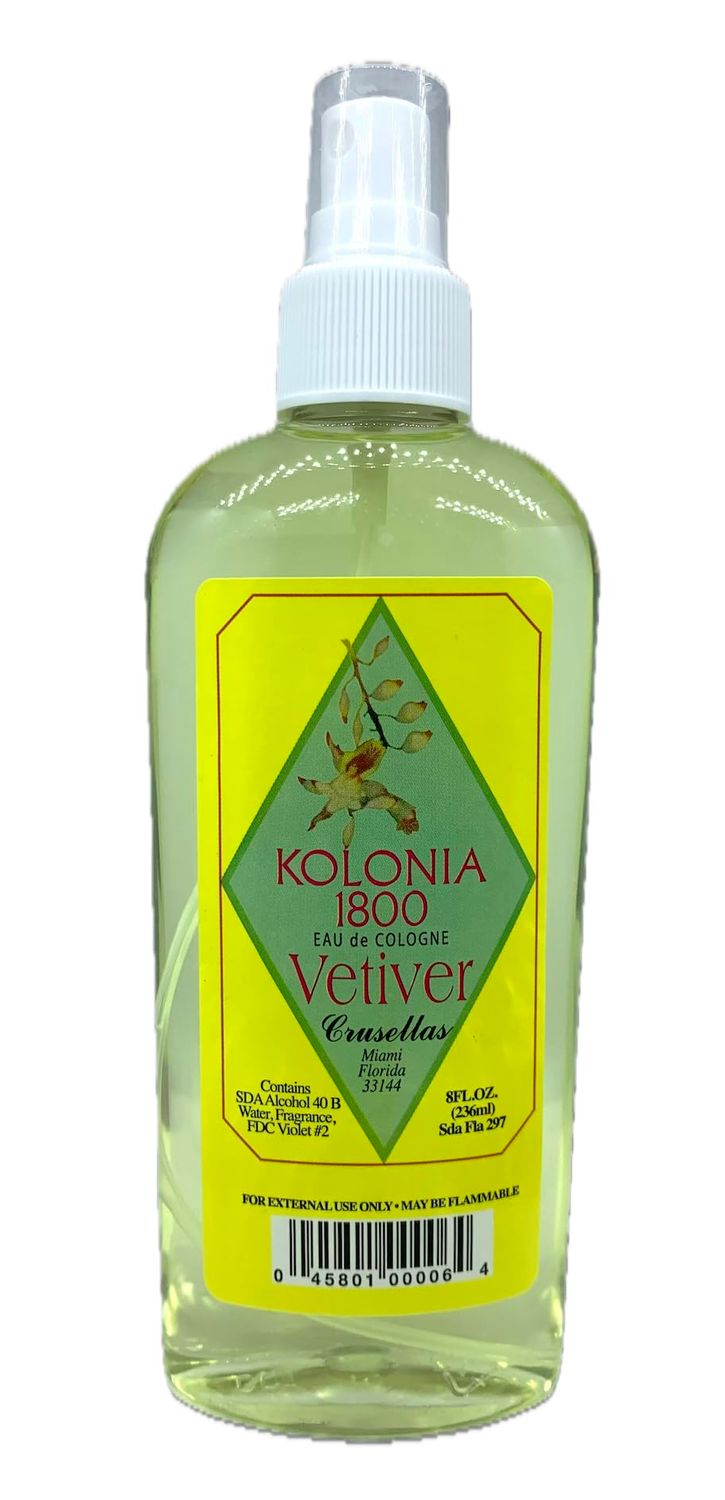 Crusellas Legitima Kolonia 1800 Vetiver Pump Spray Cologne 8 Fl. Oz.