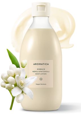 AROMATICA Embrace Body Lotion Neroli Patchouli 10.14oz 300ml, Vegan Naturally-derived Aromatic Fragrance Soothing Moisturizing Body Lotion