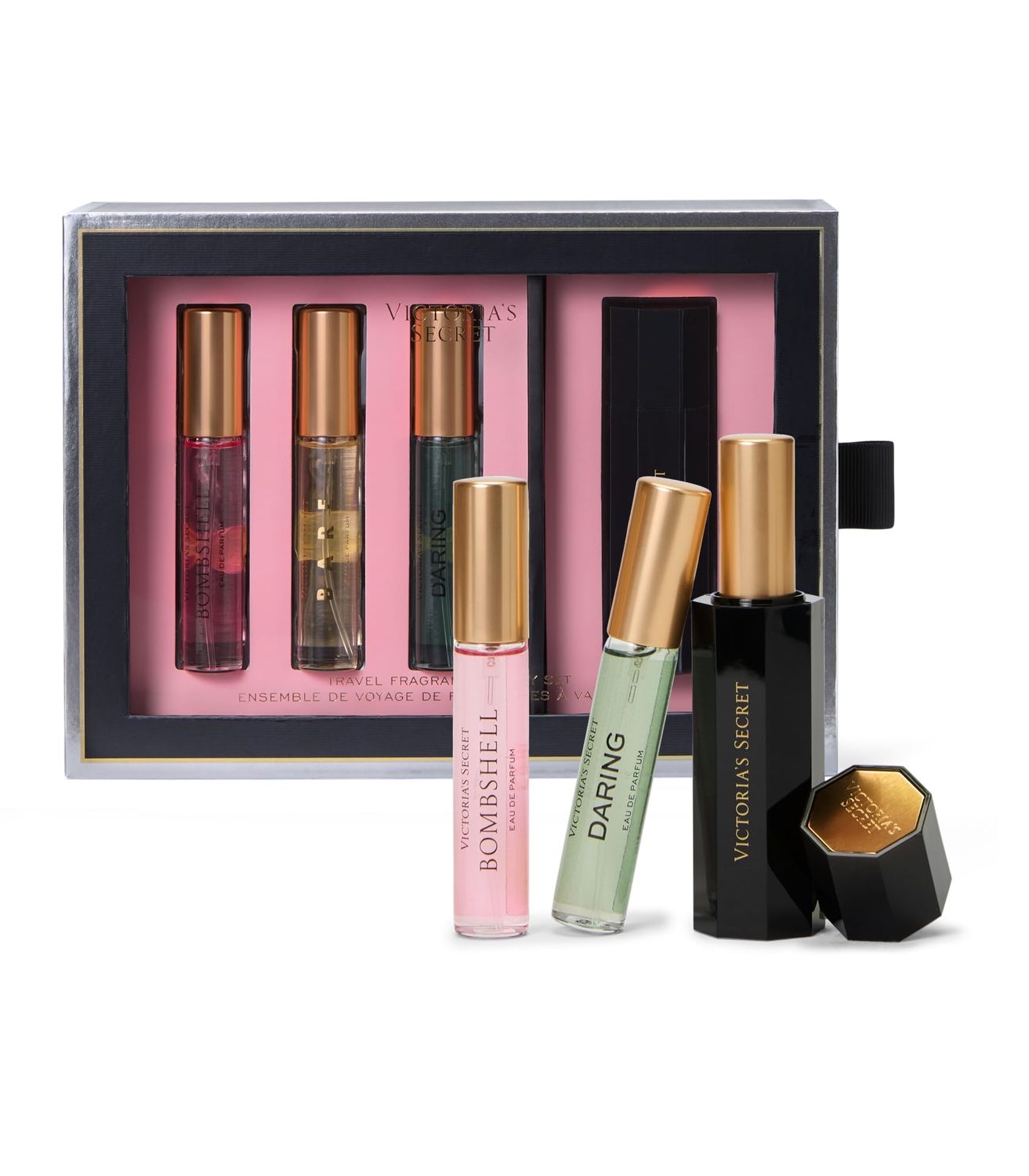 Victoria&#39;s Secret Travel Fragrance Spray Gift Set, Bombshell, Bare Daring, Assorted Scents