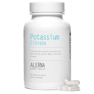 Potassium Citrate 99 mg - Supports Electrolyte Balance and Normal pH - Essential Mineral - 100 Vegetarian Capsules