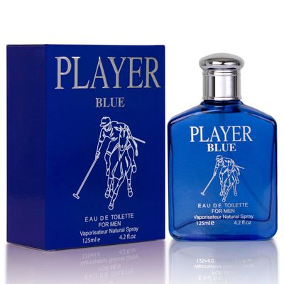 NovoGlow Player Blue for Men - 4.2 Fl Oz Eau De Parfum Spray for Men - Long-Lasting Citrusy Herbal Woody Fragrances Smell Fresh All Day Long Gift for Men on All Occasions