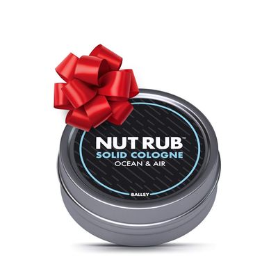 Ballsy Body Groin Rub, Cologne for Everywhere, with Beeswax, Coconut and Sunflower Seed Oil, Ocean and Air .85 oz