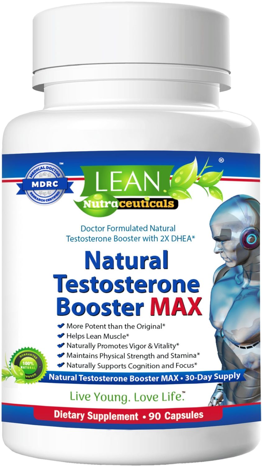 Testosterone Booster for Men over 50, Max Male Test Enhancing Pill, Libido Muscle Growth Super Workout Energy Supplement, Tongkat Ali, Tribulus, Maca Root, Horny Goat Weed, DHEA, Boron 90 Capsules