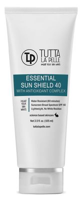 Zinc Oxide Sunscreen SPF 40 - Broad Spectrum UVAUVB Protection - Water resistant (Up to 80 minutes) - Sunblock - Fragrance-free, Lightweight - Vitamin C Antioxidant - 3.5oz